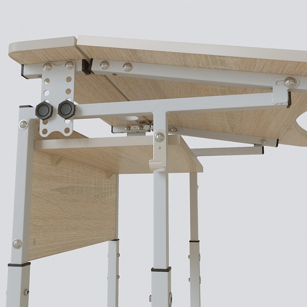 Стол  Аудит с площадкой регулируемый по высоте и углу наклона столешницы 20×20 в 25×25 одноместный