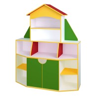 Детская стенка для игрушек "Книжный дом"