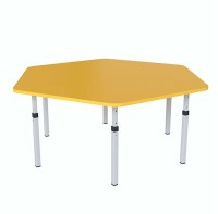 Дитячий стіл шестигранний регульований по висоті 20×20 до 25×25