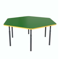 Дитячий стіл шестигранний регульований по висоті Ø22 до Ø27