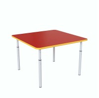 Дитячий стіл квадратний регульований за висотою Ø22 до Ø27