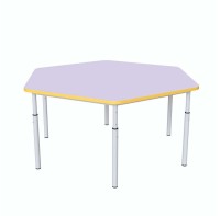 Детский стол шестигранный регулируемый по высоте Ø22 в Ø27