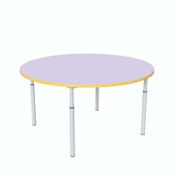 Дитячий стіл круглий регульований по висоті Ø22 до Ø27