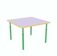 Детский стол квадратный регулируемый по высоте Ø22 в Ø27