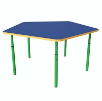 Дитячий стіл п'ятигранний регульований по висоті Ø22 до Ø27