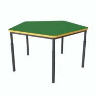 Дитячий стіл п'ятигранний регульований по висоті Ø22 до Ø27