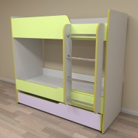 Детская кровать трёхъярусная Маричка