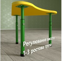 Детский стол Ромашка регулируемый по высоте Ø25 в Ø32