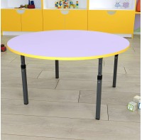 Детский стол круглый регулируемый по высоте 20×20 в 25×25
