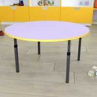 Дитячий стіл круглий регульований по висоті 20×20 до 25×25