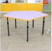 Детский стол пятигранный регулируемый по высоте 20×20 в 25×25