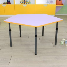 Дитячий стіл п'ятигранний регульований по висоті 20×20 до 25×25