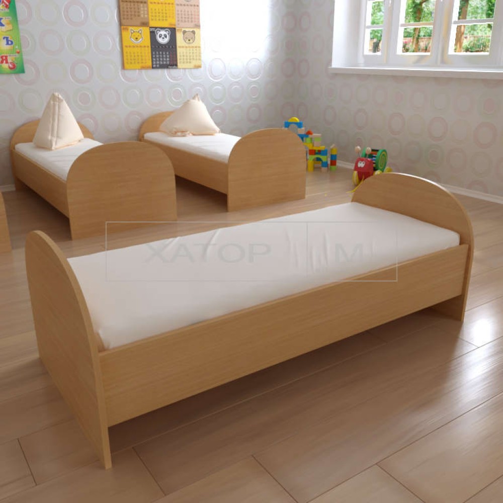 Кровать для детских садов (детская) Полукруглая