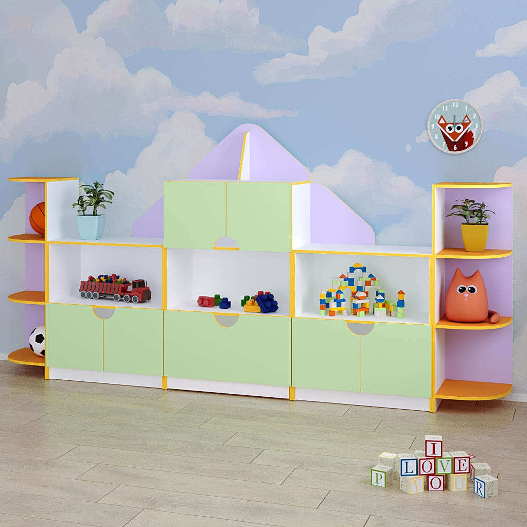Детская мебель для детского сада домик